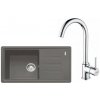 FRANKE SETG267ŠK fragranit. drez 780x435mm BSG 611-78/39 Š.kameň+batéria FP 9000.031 Chróm FRA 114.0700.757