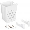 Emuca Výklopný kúpeľňový kôš LAUNDRY / Biela - sada 450 mm