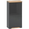 CMD Skrinka do kúpeľne BALI GRAFIT 830 sivá/sivý vysoký lesk MDF/laminát 35 cm x 70 cm x 20 cm