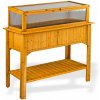 Kvetináč drevo žltý DEMA 113 cm x 57 x 117,5 cm