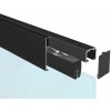 MPkovania SC - POSUVNÝ SYSTÉM 100 SILENT GLASS 80 KG s krytom na profil, SC – posuvný systém 100 SILENT GLASS pre jednokrídlové dvere 1D 2000/80 s krytom, CIM - čierna matná (NF)