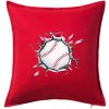 Baseball lopta v triku - Vankúš 50x50 - 50x50 - Iba poťah ( Červená )