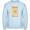 AWDis Mikina - Dizajn - Great Taste for Great Moments - Nebeská modrá - XXL - Pánske