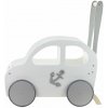 Tuptus Drevené auto pre chlapcov / chodítko biela