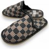 Pánske domáce papuče čiernej farby /05 čierná 46/47