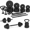 WELLHOX Nastaviteľné činky 2x20 kg Sada činiek 40 kg s tyčou a kettlebell