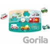 Vkladacie puzzle Záchranárske autá - Hape