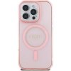 Guess IML Glitter Ring MagSafe pre iPhone 16 Pro Max Pink