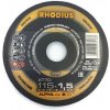 RHODIUS Rezný kotúč 115x1,5 115x1,5x22,23 inox