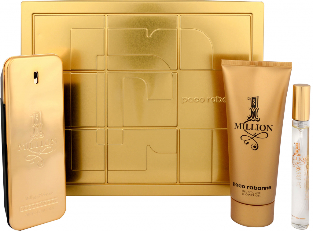 Paco Rabanne 1 Million EDT 100 ml + EDT 10 ml + sprchový gél 100 ml darčeková sada