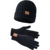 Lonsdale Unisex Beanie and Glove Set čierna L Lonsdale 4255581513364