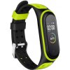 Xiaomi Mi Band 3/4 náhradný náramok s kovovým zapínaním - Jemný Silikón Farba: Čierno zelená MBSCZ-JS5CZ