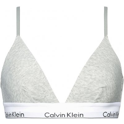 Calvin Klein Unlined triangle podprsenka sivá