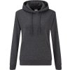 Fruit of the Loom Mikina Classic Lady-Fit Hooded Sweat s kapucí, dámská COT-162038t3703 L Melír šedá tmavá