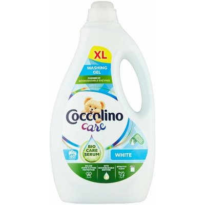 Coccolino Care Biele oblečenie tekutý prací prípravok 60 praní 2,4 l
