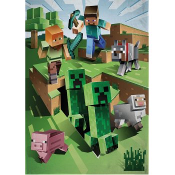 Halantex Fleecová deka Minecraft Farma