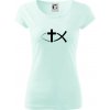 Ježíšova ryba - Dámske tričko Pure - 2XL ( Frost )