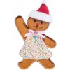 MagicHome Vianoce Dekorácia MagicHome Vianoce, Perníkový panáčik, 19x3x32 cm
