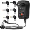 Univerzálny Nastaviteľný Sieťový Adaptér Nabíjačka 3-12V USB 30W + 6 Konektorov