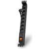 ABCtech Acar S8 FA Rack, 3m kabel, 8 zásuvek, přepěťová ochrana, černá