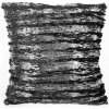 Povlečenie na vankúš, Strieborné pruhy, 40 x 40 cm, čierny