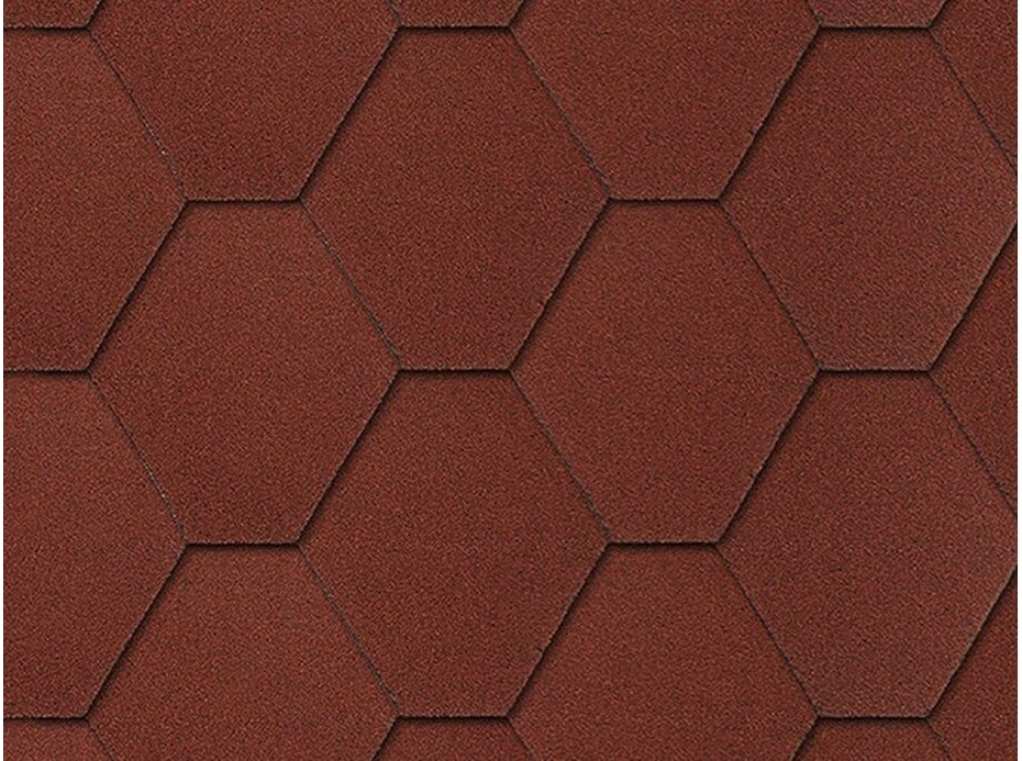 Onduline Bardoline Classic hexagonál 100 x 31,8 cm červená mix
