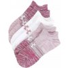 Under Armour Essential No Show 3 Pack Pink Elixir White