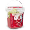 Red Castle kinetický piesok vo vedierku červená 500 g