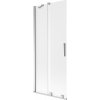 Mexen Velar, 2-krídlová posuvná vaňová zástena 85 x 150 cm, 8mm sklo námraza, chrómová, 896-085-000-31-01