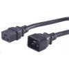 PremiumCord Kabel síťový prodlužovací 230V 16A 1,5m, konektory IEC 320 C19 - IEC 320 C20 kpsa015