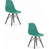 Stolička OSAKA zelená / nohy čierne x 2 9401 80 00 00