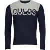 Guess svetre ALEX LS CN LOGO SWEATER námornická modrá