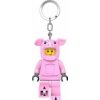 LEGO LGL-KE212H Minifigúrky Prasiatko prívesok na kľúče so svietidlom