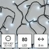 LED reťaz EMOS LED Vianočná vonkajšia reťaz 80xLED/13m IP44 studená biela EMS660