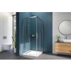 Aquatek WELLNESS A4 rohový sprchový kút 90x90 cm Číre/Chróm,rohový vstup,Posuvné dvere AQ WELLNESSA490CR62