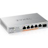 Zyxel XMG-105 5 Ports 2,5G + 1 SFP+, 4 ports 70W total PoE++ Desktop MultiGig unmanaged Switch XMG-105HP-EU0101F ZyXEL