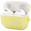 AppleKing silikónový ochranný obal pre AirPods Pro - žlto-biely - možnosť vrátiť tovar ZADARMO do 30tich dní
