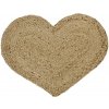 Mars & More Jutové prestieranie / predložka veľké srdce Heart 60x45x0,5cm