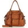 MARCO MAZZINI Dámska kožená taška Handmade | camel V189b