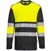 PORTWEST HI-VIS PW312 / Reflexné tričko s dl. rukávom - HV žltá/čierna L