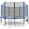 Aga SPORT PRO Trampolína 400 cm Blue + ochranná sieť + schodíky + kapsa na obuv