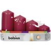Bolsius Pillar Advent bordové 48mm 4 ks