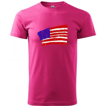 Americká vlajka ohnutá pánske tričko purpurové od 23,67 € - Heureka.sk