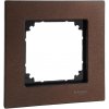 Rámček 1-násobný drevo orech Merten ElegW (Schneider)