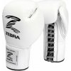 BOXERSKÉ RUKAVICE ZEBRA PRO SIGNATURE LACE KŮŽE BÍLÉ Velikost: 10oz