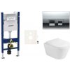 Cenovo zvýhodnený závesný WC set Geberit do ľahkých stien / predstenová montáž + WC Glacera Ava SIKOGESAVAD35