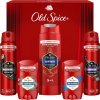 Old Spice Discovery Box Old Spice Captain sprchový gél pre mužov 250 ml + Old Spice Nightpanther deodorant a telový sprej pre mužov 150 ml + Old Spice Deep Sea tuhý dezodorant pre mužov 50 ml + Old Sp