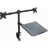 Stolní držák pro 2 LED / LCD monitory 13-27 palců + notebook L-25