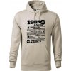 1985 v kocke - Mikina pánska Cape s kapucňou - L ( Ľadovo sivá )