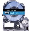 Epson LK-SD12BW, 12mm x 9m, bílý tisk / modrý podklad, kompatibilní páska